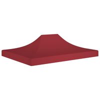 vidaXL Tetto per Tendone per Feste 4,5x3 m Rosso Borgogna 270 g/m²