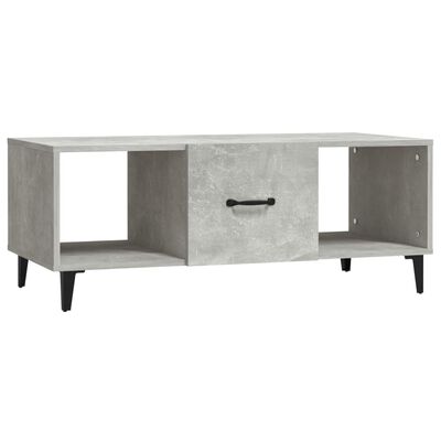 vidaXL Tavolino Salotto Grigio Cemento 102x50x40 cm Legno Multistrato