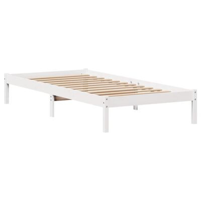 vidaXL Letto senza Materasso Bianco 90x200 cm Legno Massello di Pino