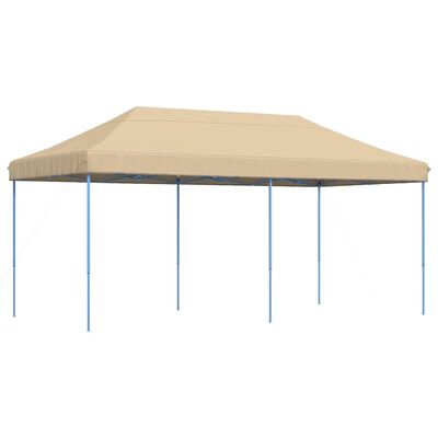 vidaXL Tenda da Festa Pieghevole Pop-Up Beige 580x292x315 cm