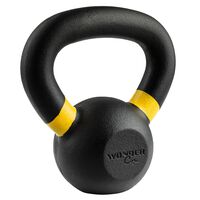 Wonder Core Kettlebell Power Verniciato 4 kg Nero e Giallo