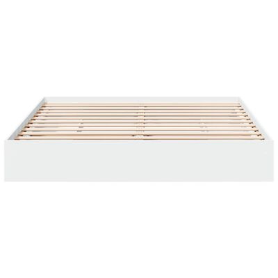 vidaXL Giroletto con Cassetti Bianco 200x200 cm in Legno Multistrato