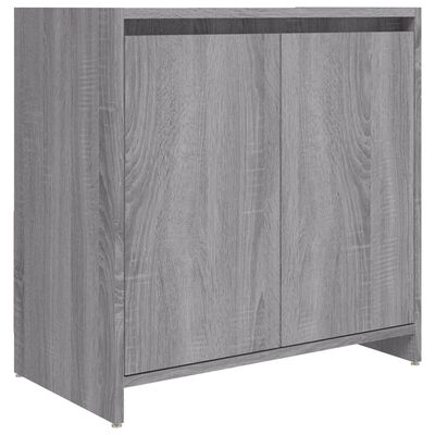 vidaXL Armadietto Bagno Grigio Sonoma 60x33x61 cm in Legno Multistrato