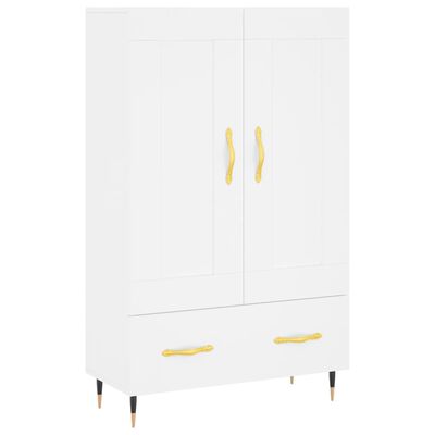 vidaXL Credenza Bianca 69,5x31x115 cm in Legno Multistrato