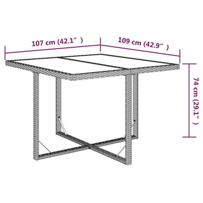 vidaXL Set da Pranzo da Giardino 9 pz con Cuscini in Polyrattan Beige