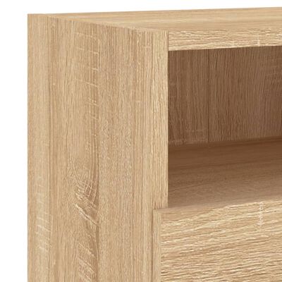 vidaXL Mobili TV Parete 2pz Rovere Sonoma 60x30x30cm Legno Multistrato