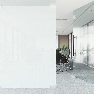 vidaXL Pellicola Statica Smerigliata Bianco Trasparente 60x500 cm PVC