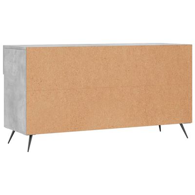 vidaXL Panca Porta Scarpe Grigio Cemento 102x35x55cm Legno Multistrato