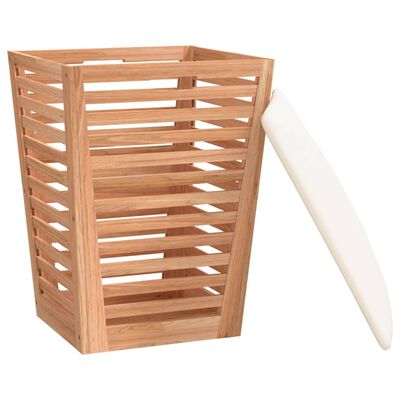 vidaXL Sgabello da Bagno 40,5x40,5x56 cm in Legno Massello di Noce