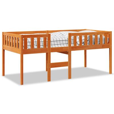 vidaXL Letto Bambini senza Materasso Marrone Cera 75x190 cm Legno Pino