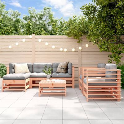 vidaXL Set Salotto da Giardino 7 pz in Legno Massello di Douglas