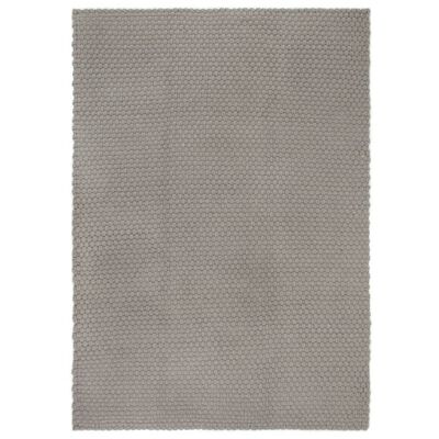 vidaXL Tappeto Rettangolare Grigio 160x230 cm in Cotone