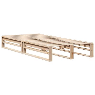 vidaXL Letto senza Materasso 75x190 cm in Legno Massello Pino