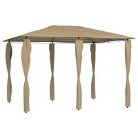 vidaXL Gazebo con Montanti Rivestiti 3x4x2,6 m Talpa 160 g/m²