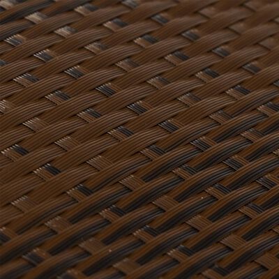 vidaXL Paravento da Balcone Marrone e Nero 300x100 cm in Polyrattan