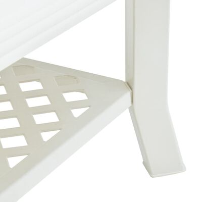 vidaXL Tavolino da Salotto Bianco 90x60x46 cm in Plastica