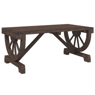 vidaXL Tavolino da Giardino 90x50x40 cm in Legno Massello di Abete