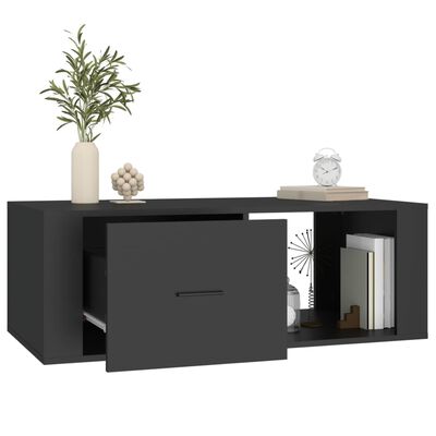 vidaXL Tavolino da Salotto Nero 100x50,5x35 cm in Legno Multistrato