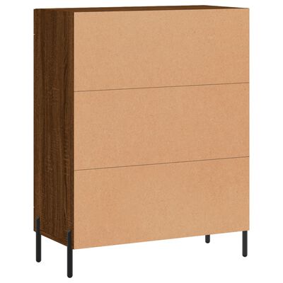 vidaXL Credenza Rovere Marrone 69,5x34x90 cm in Legno Multistrato