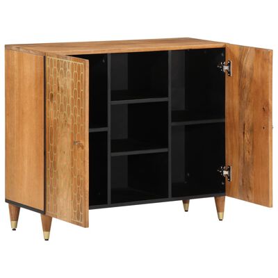 vidaXL Credenza 90x33x75 cm in Legno Massello di Mango