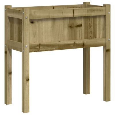 vidaXL Fioriera Giardino con Gambe 70x31x70 cm Legno Pino Impregnato