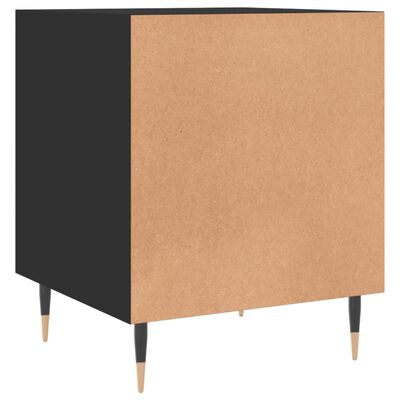 vidaXL Comodini 2 pz Neri 40x40x50 cm in Legno Multistrato