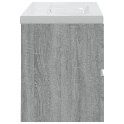 vidaXL Mobile Bagno e Lavabo Integrato Grigio Sonoma Legno Multistrato