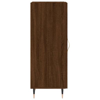 vidaXL Credenza Rovere Marrone 34,5x34x90 cm in Legno Multistrato