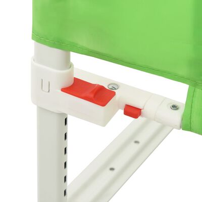 vidaXL Sponda Letto di Sicurezza per Bambini Verde 180x25cm in Tessuto