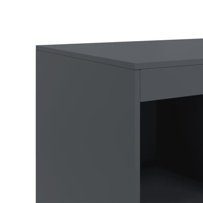 vidaXL Credenza Antracite 67x39x95 cm in Acciaio