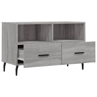 vidaXL Mobile Porta TV Grigio Sonoma 80x36x50 cm in Legno Multistrato