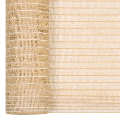 vidaXL Rete per Privacy Beige 1,5x25 m in HDPE 150 g/m²