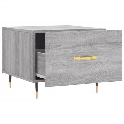 vidaXL Tavolino da Salotto Grigio Sonoma 50x50x40 cm Legno Multistrato