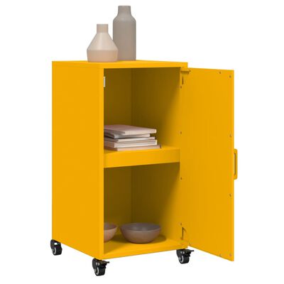 vidaXL Credenza Giallo Senape 36x39x72 cm in Acciaio