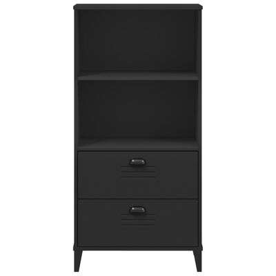 vidaXL Libreria VIKEN Nera 60x35x123 cm in Legno Multistrato