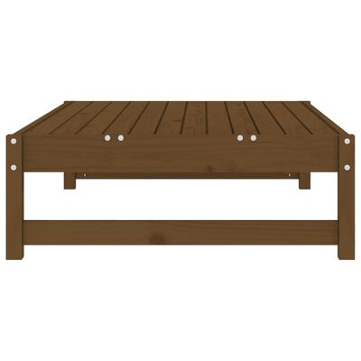 vidaXL Poggiapiedi Giardino Marrone Ambra 120x80cm Legno Massello Pino