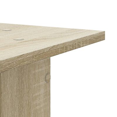 vidaXL Supporti per Piante 2 pz Rovere Sonoma 17x17x60cm in Truciolato