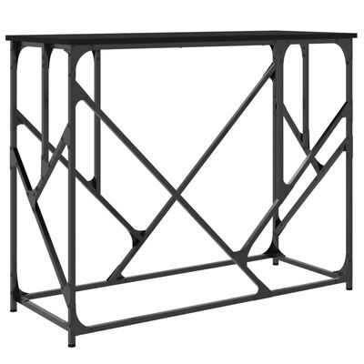 vidaXL Tavolino Consolle Nero 100x40x80 cm in Legno Multistrato