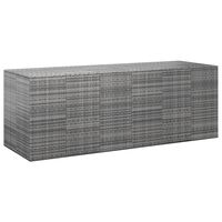 vidaXL Contenitore da Giardino in Rattan PE 291x100,5x104 cm Grigio