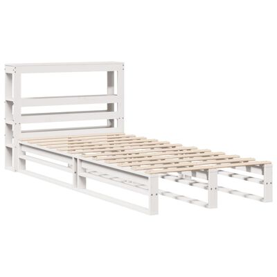 vidaXL Letto senza Materasso Bianco 90x200 cm Legno Massello di Pino