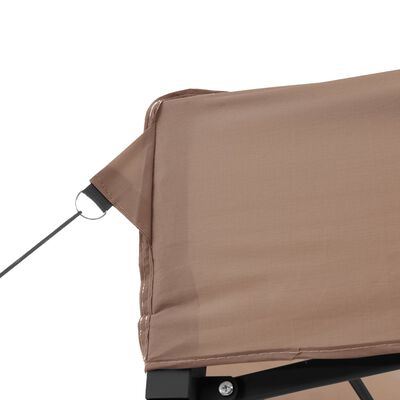 vidaXL Tenda da Festa Pieghevole Pop-Up Marrone 200x200x306 cm