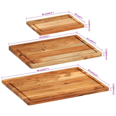 Tagliere da cucina in legno con supporto (pack 4). Tagliere da