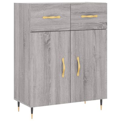 vidaXL Credenza Grigio Sonoma 69,5x34x90 cm in Legno Multistrato