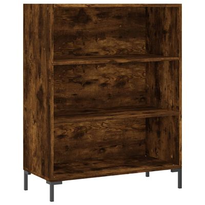 vidaXL Libreria Rovere Fumo 69,5x32,5x90 cm in Legno Multistrato