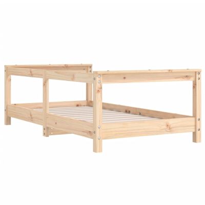 vidaXL Giroletto per Bambini 70x140 cm in Legno Massello di Pino