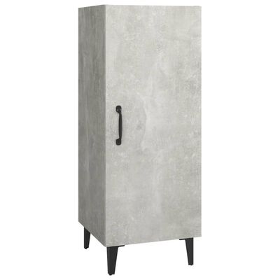 vidaXL Credenza Grigio Cemento 34,5x34x90 cm in Legno Multistrato