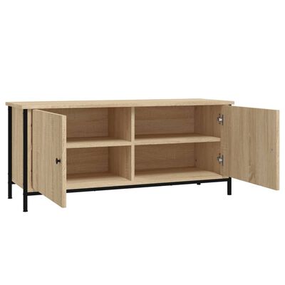 vidaXL Mobile TV con Ante Rovere Sonoma 102x35x45 cm Legno Multistrato