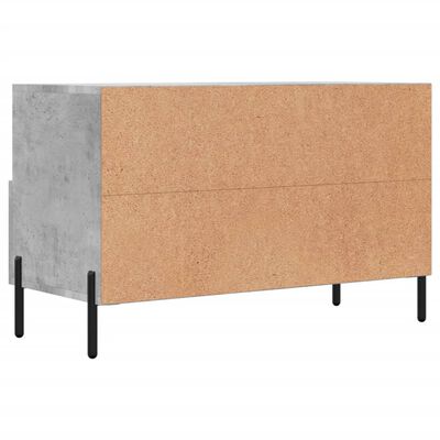 vidaXL Mobile per TV Grigio Cemento 80x36x50 cm Legno Multistrato