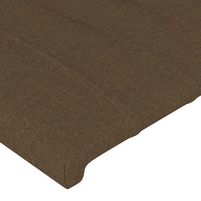 vidaXL Testiera 2 pz Marrone Scuro 90x5x78/88 cm in Tessuto