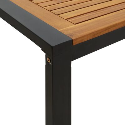 vidaXL Set Pranzo da Giardino 5 pz Legno Massello di Acacia e Metallo